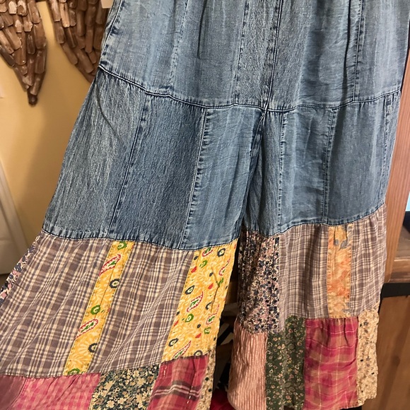 Patchwork Denim pants with Multicolor - Picture 7 of 7